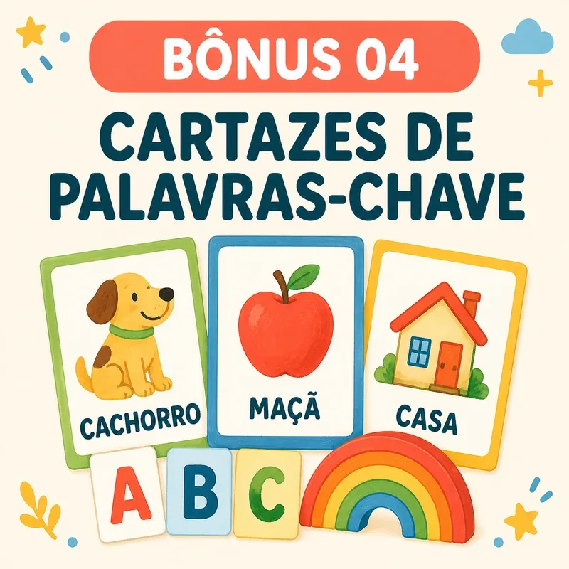 Capa quadrada dos Cartazes de Palavras-Chave